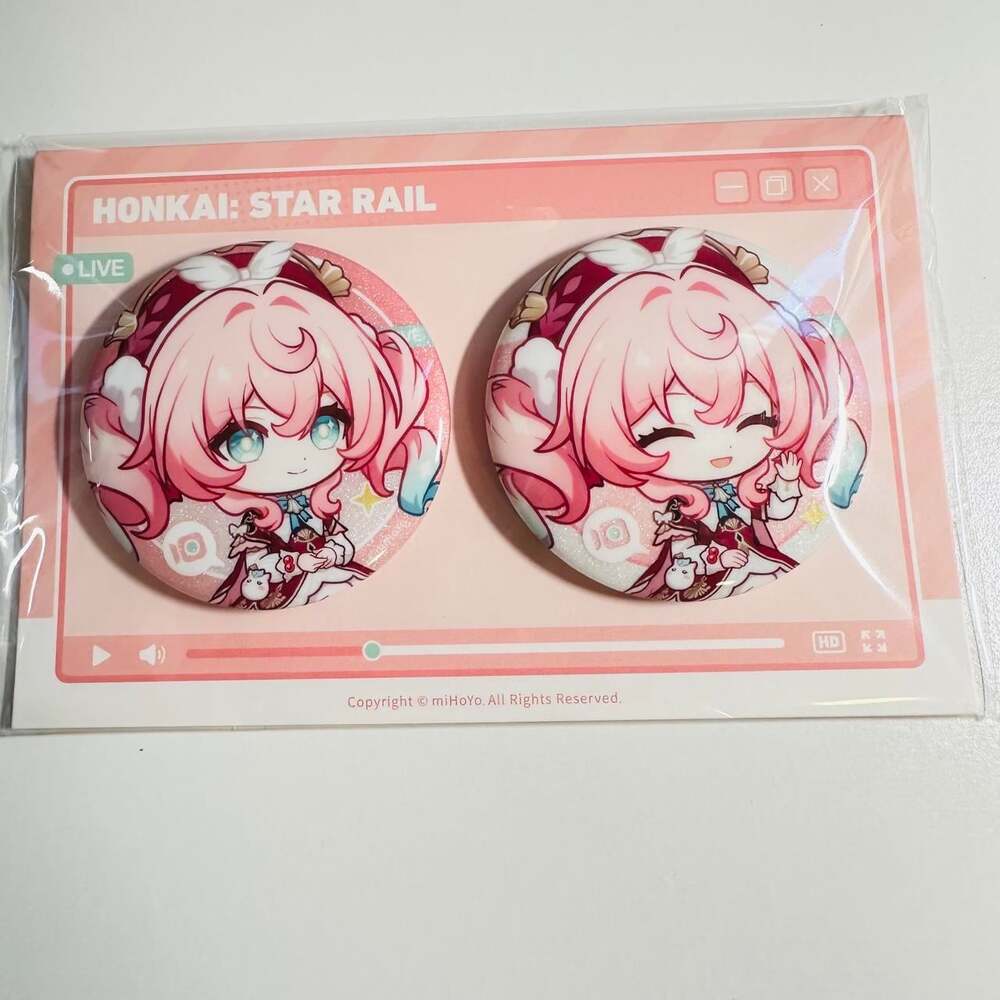 Hyacine Honkai Star Rail Official Badge Set